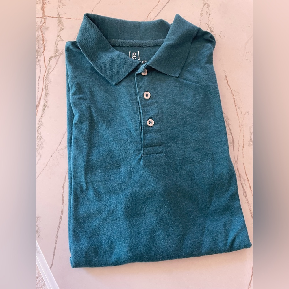 Teal polo shirt